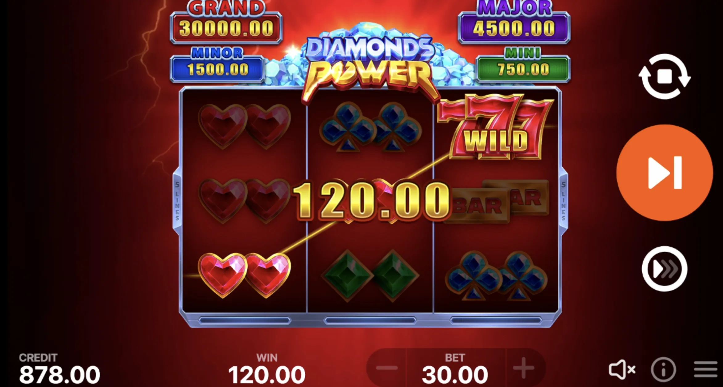 Diamonds Power: Hold and Win Slot